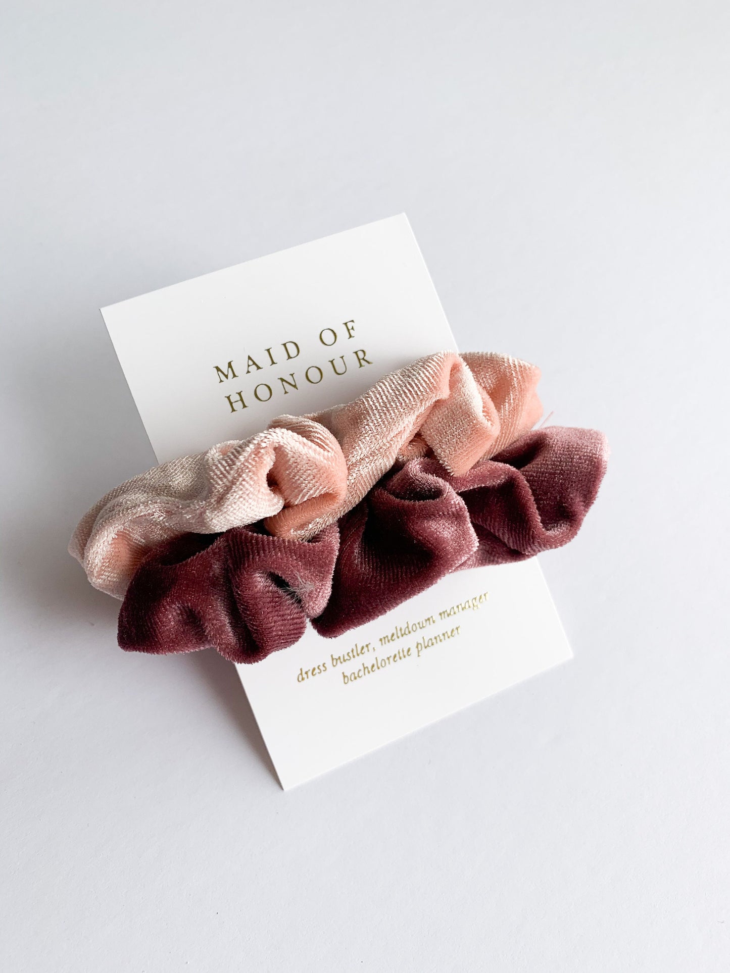 Bridesmaid Scrunchie Cards