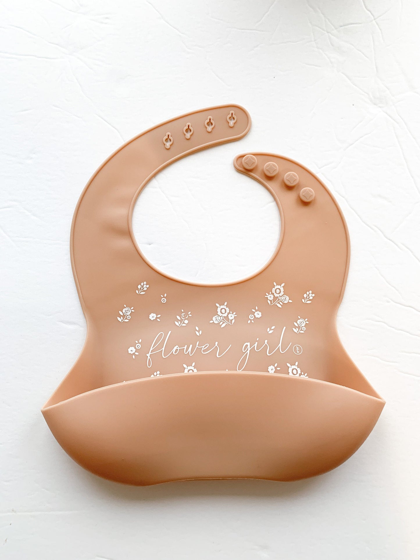 Flower Girl Silicone Bib