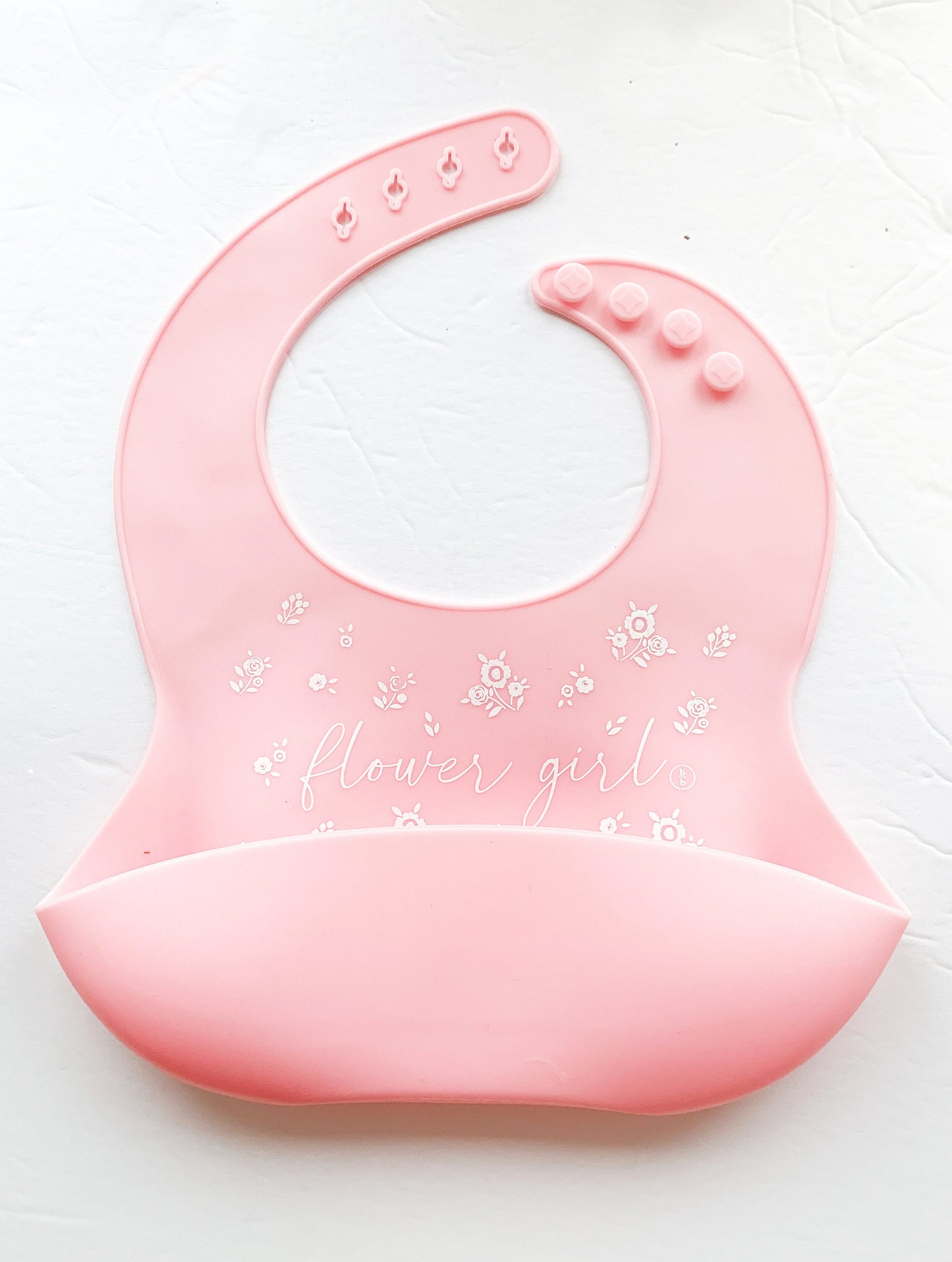 Flower Girl Silicone Bib