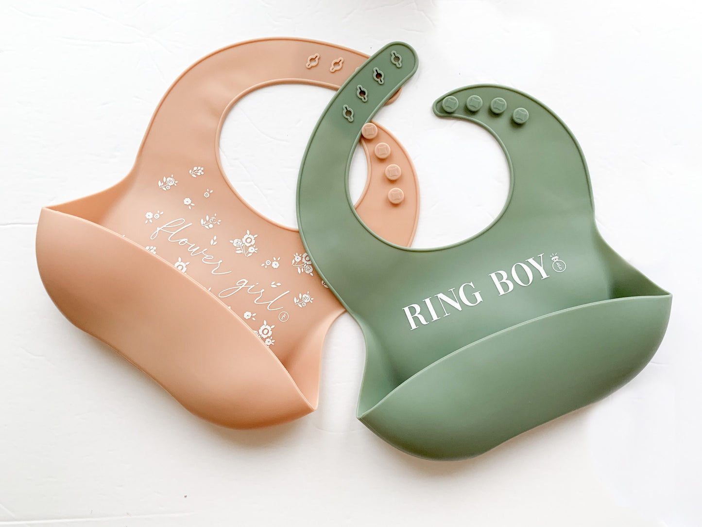 Flower Girl Silicone Bib