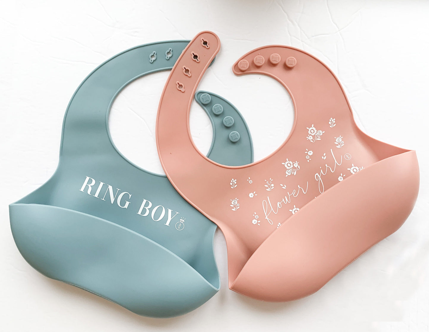 Flower Girl Silicone Bib
