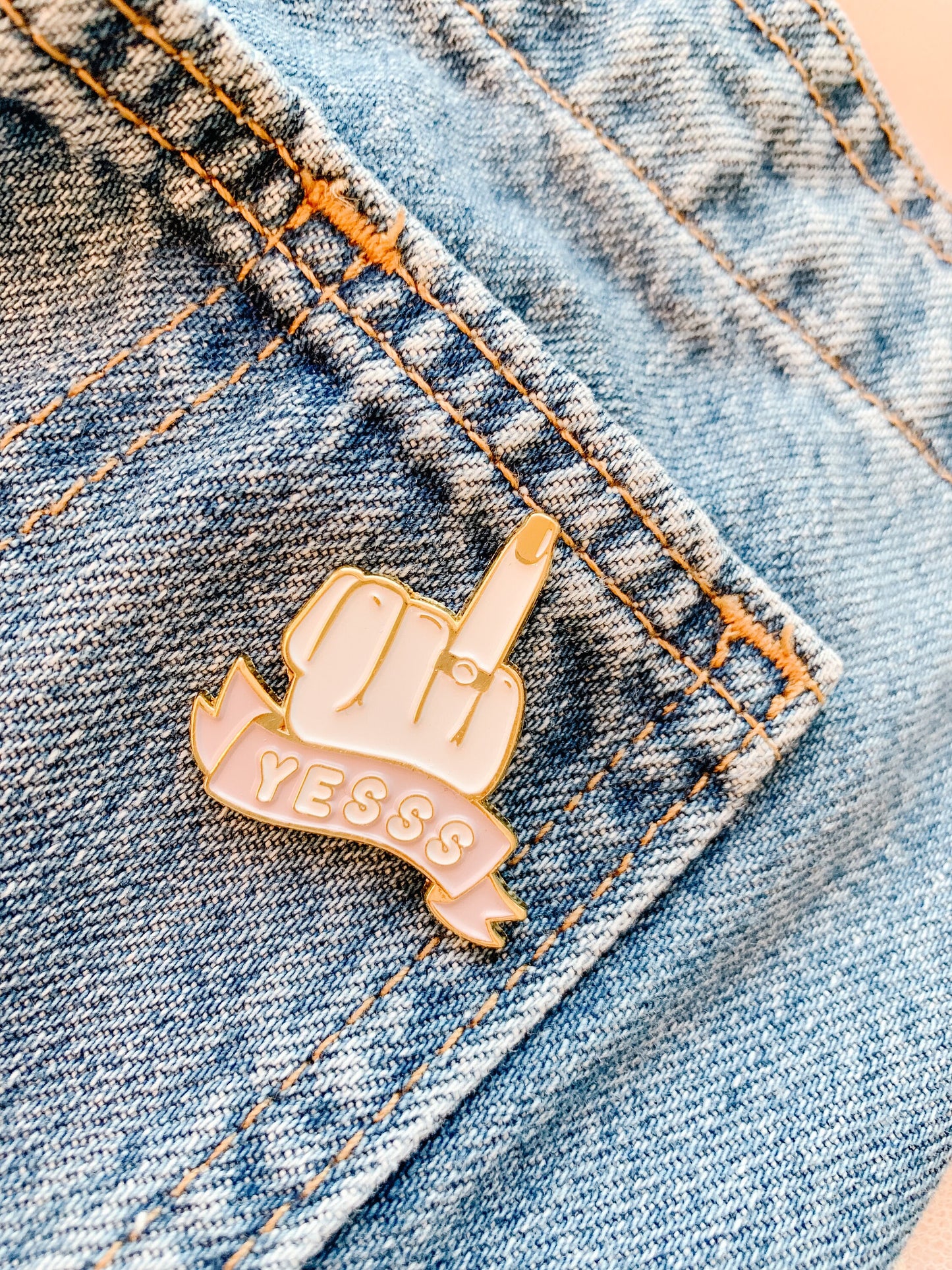 Yesss Enamel Pin