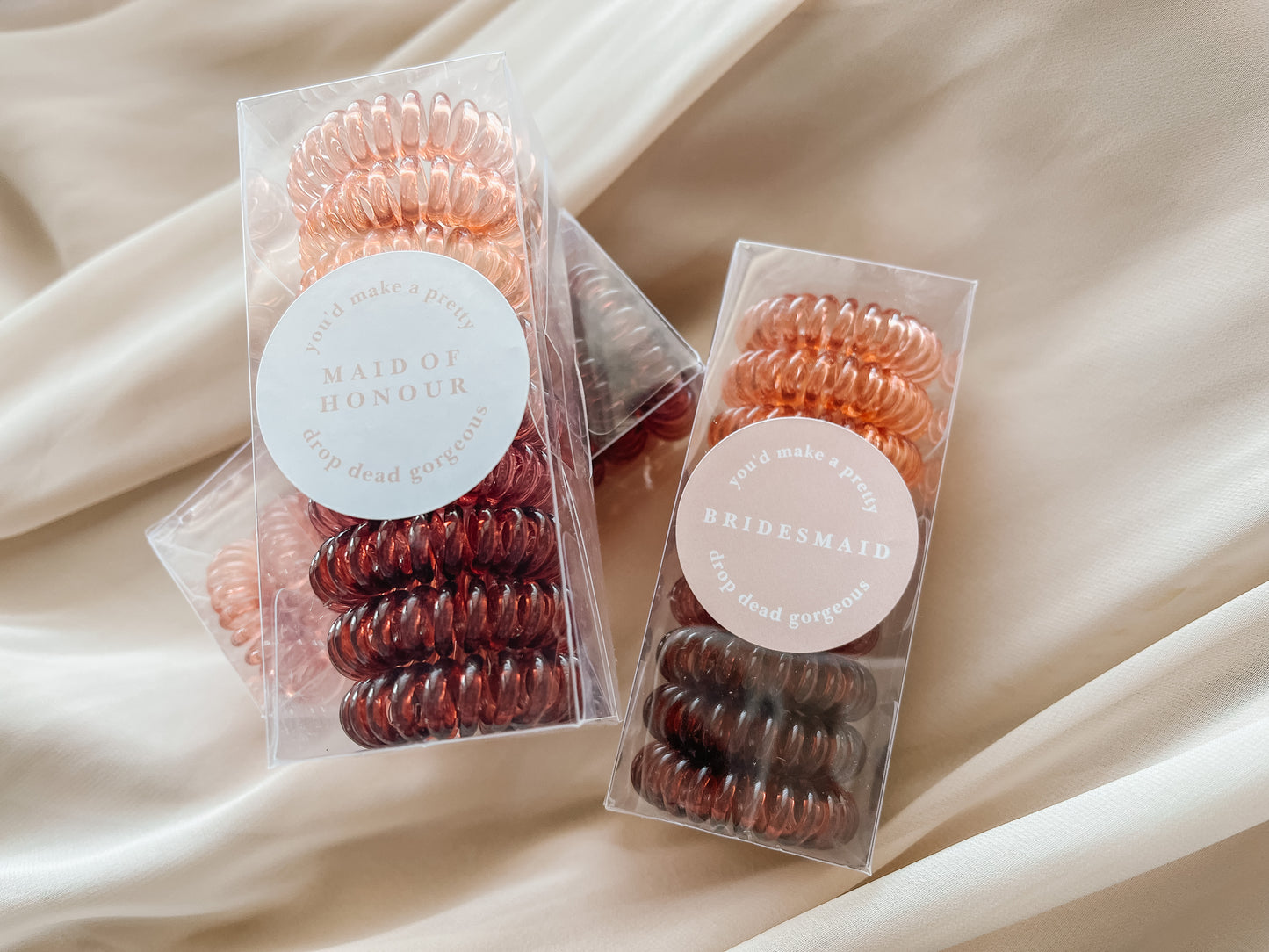 Bridesmaid Spiral Hair Ties