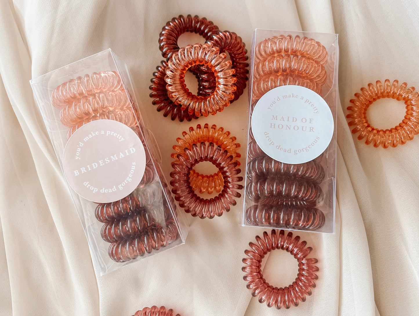 Bridesmaid Spiral Hair Ties