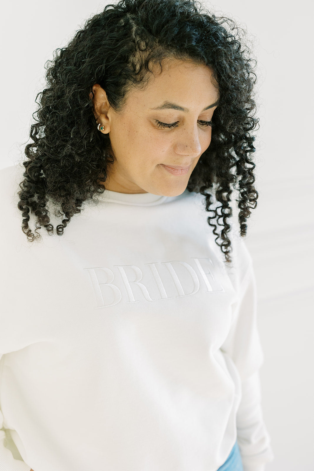 Bride White on White Crewneck