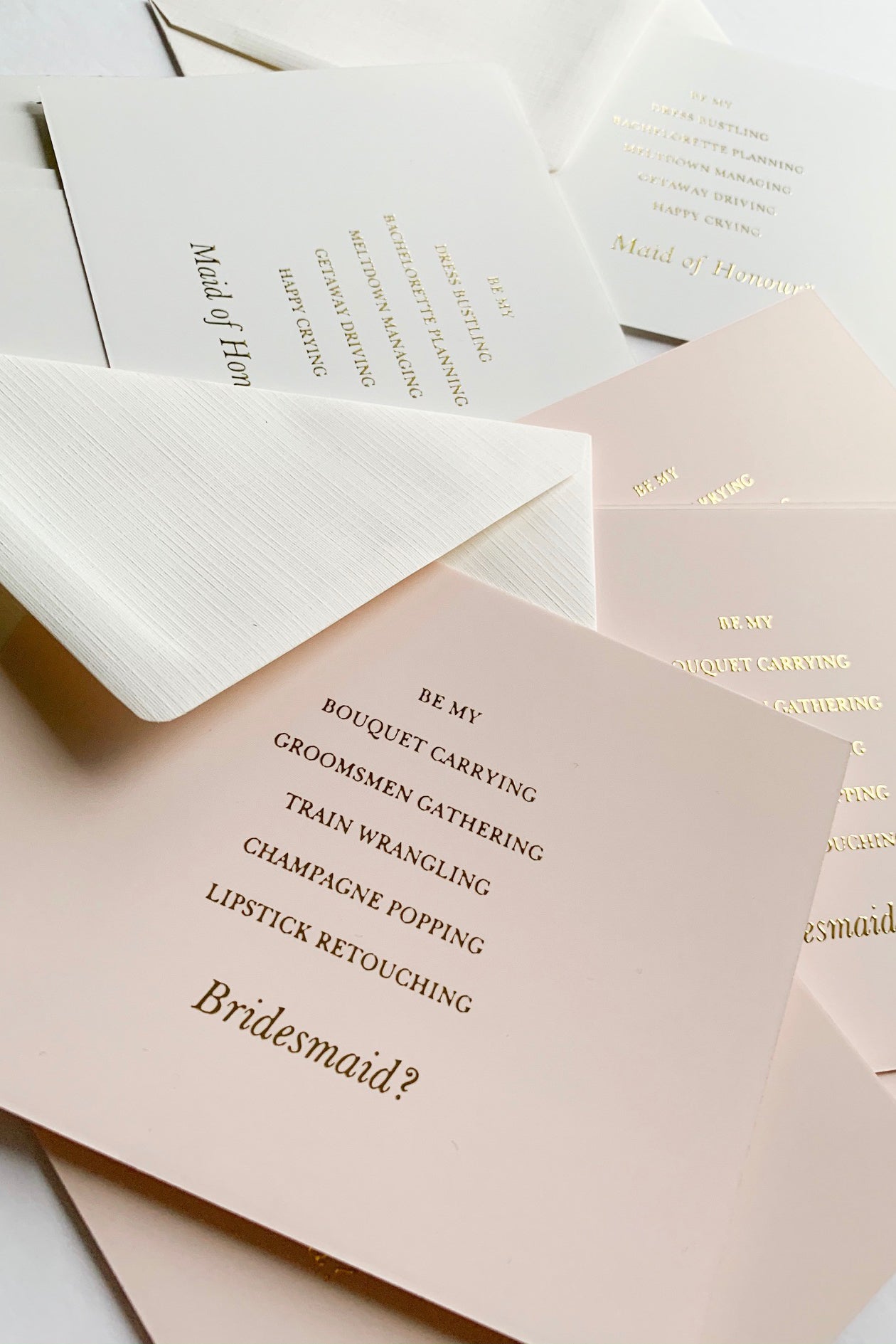 Bridesmaid & MOH Proposal Cards