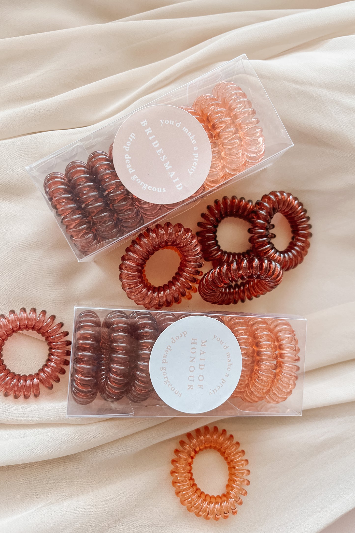 Bridesmaid Spiral Hair Ties