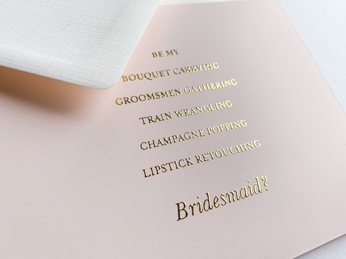 Bridesmaid & MOH Proposal Cards