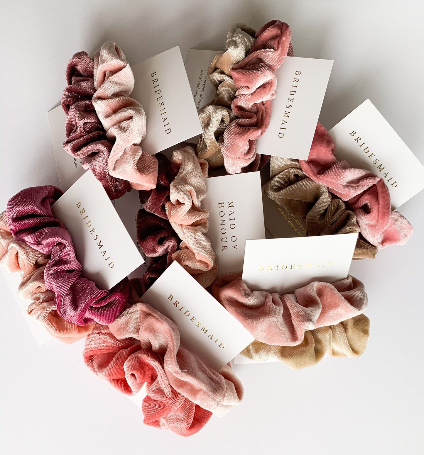 Bridesmaid Scrunchie Cards