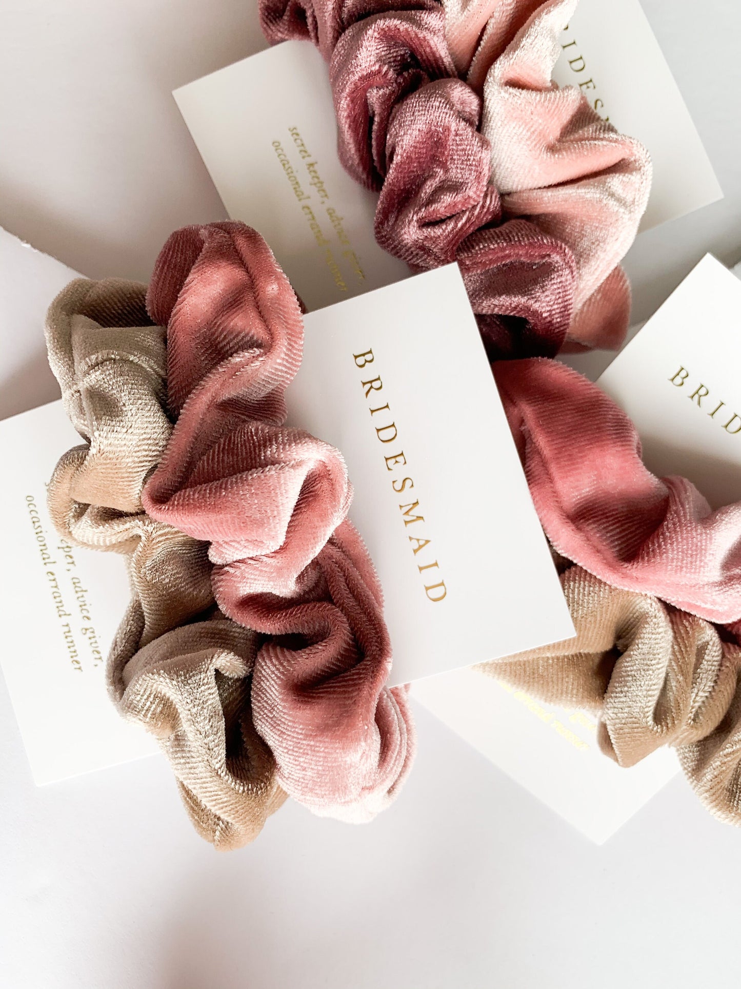 Bridesmaid Scrunchie Cards